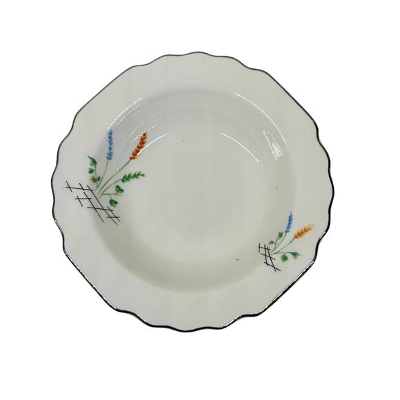 WS George Small Bowls | Asian Style, Multicolor Reeds,‎ Silver Trim | 1 of 9 - Picture 1 of 3